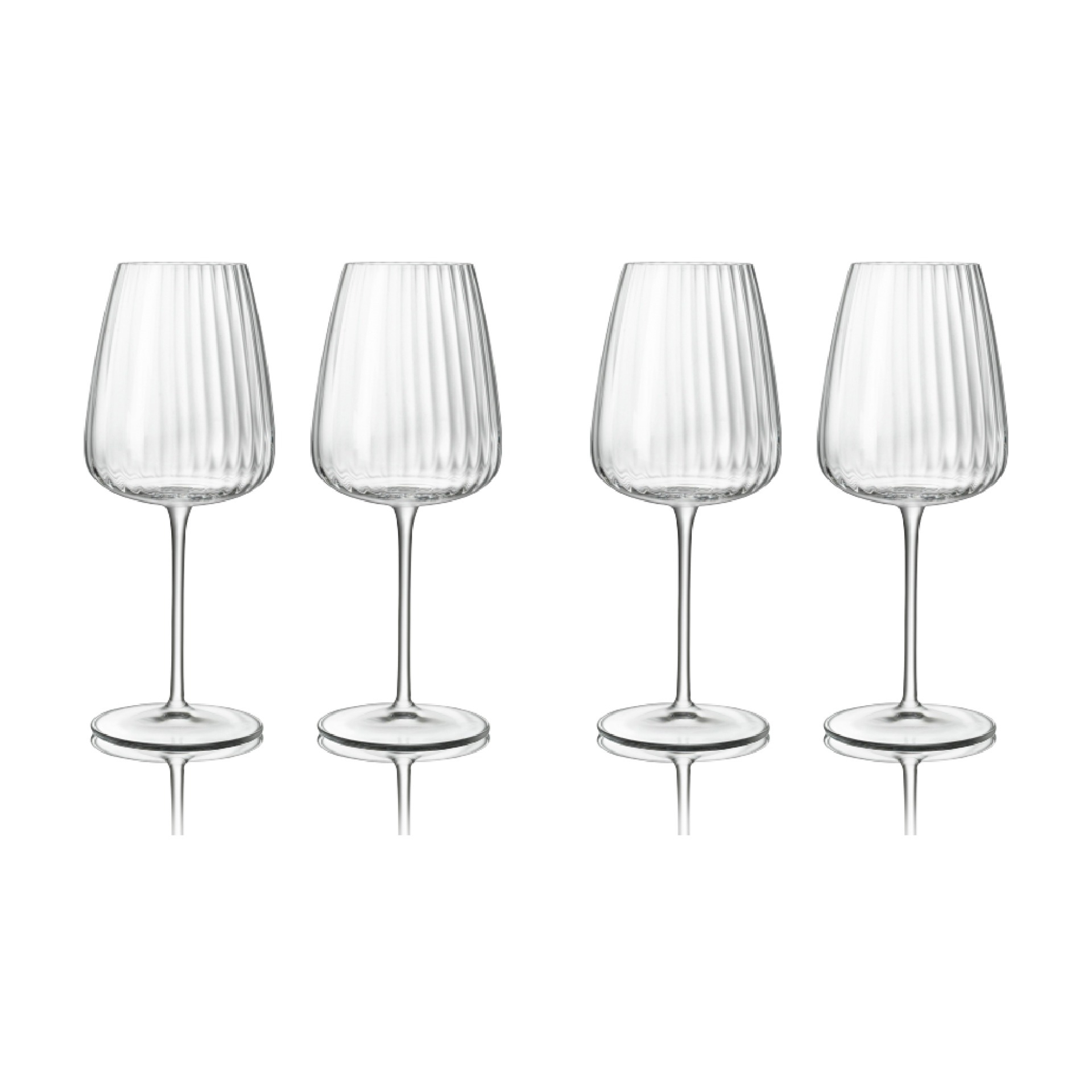 Набор бокалов для белого вина Luigi Bormioli Оптика 550 мл 4 шт, цвет прозрачный - фото 1