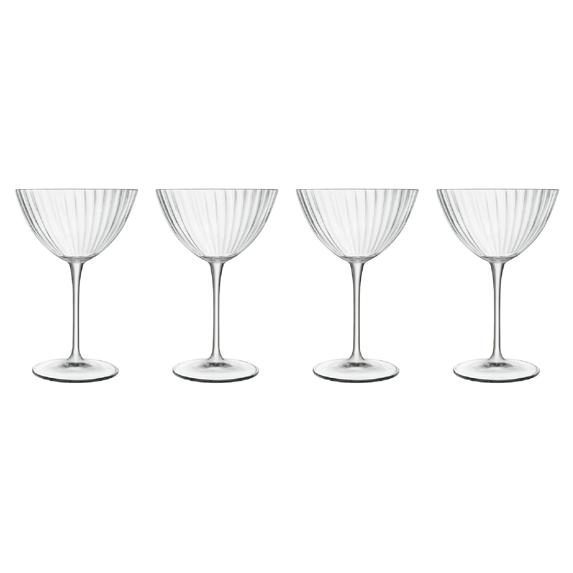 Набор бокалов для мартини Luigi Bormioli Оптика 220 мл 4 шт, цвет прозрачный - фото 1
