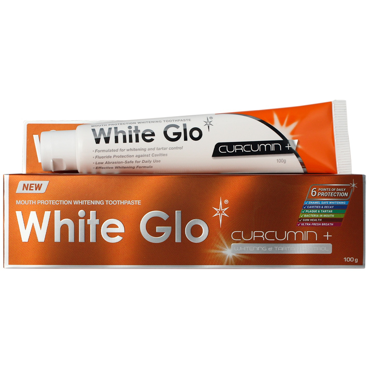 Зубная паста White Glo отбеливающая с куркумином 100 мл