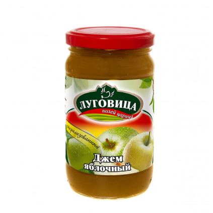 Джем Луговица яблоко, 430 г сок фрутоняня яблоко персик 0 5 литра 6 шт в уп
