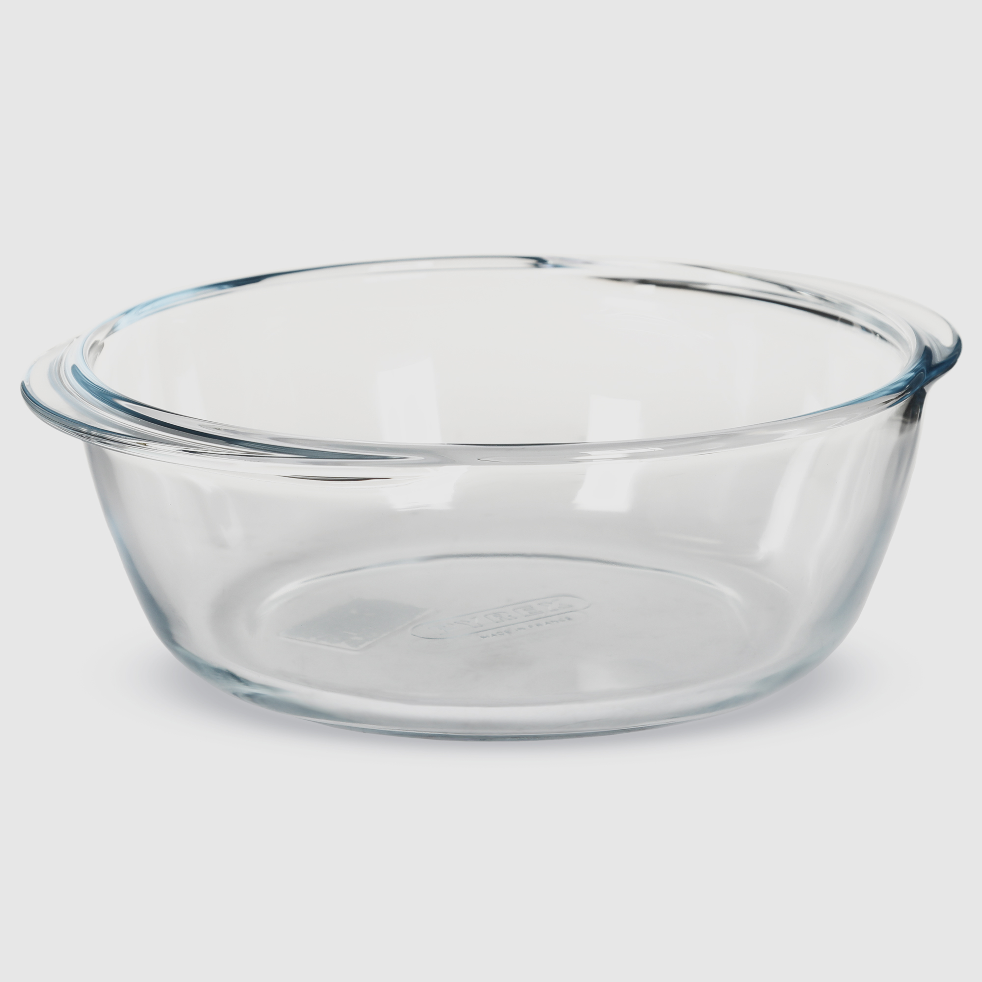 фото Кастрюля стеклянная pyrex круглая с крышкой 1,6 л