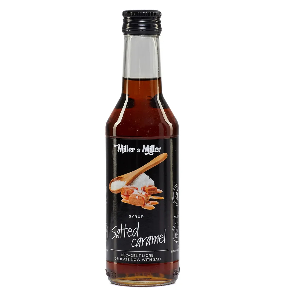 Сироп Miller & Miller Соленая карамель, 250 мл