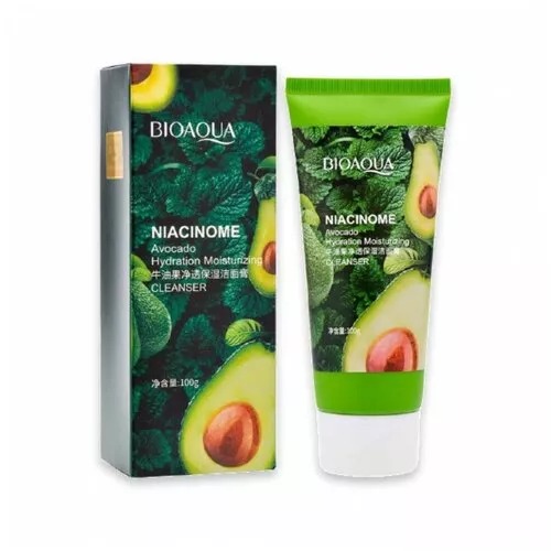 Пенка для умывания Bioaqua увлажняющая с авокадо 100 мл lebelage пенка для умывания с авокадо и оливой фруктовая увлажняющая foam fruit avocado