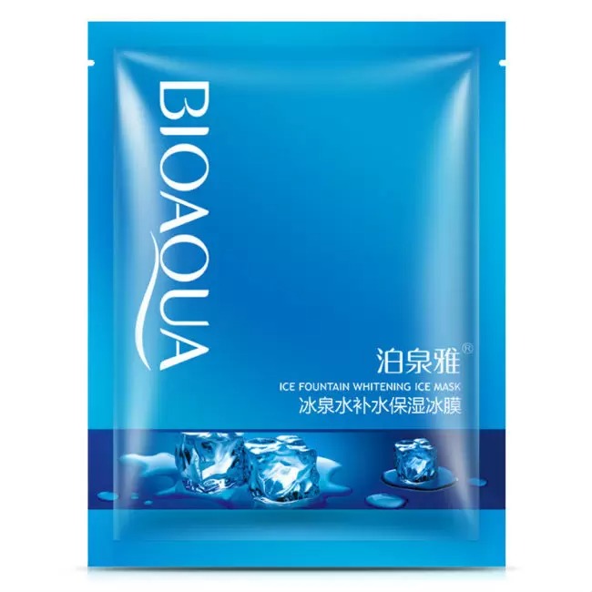 Маска Bioaqua для лица с родниковой водой 30 г маска bioaqua для лица с экстрактом клубники 30 г