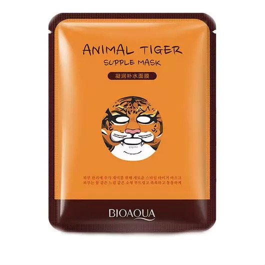 Маска Bioaqua для лица с изображением тигра 30 г маска bioaqua для лица с экстрактом киви 30 г