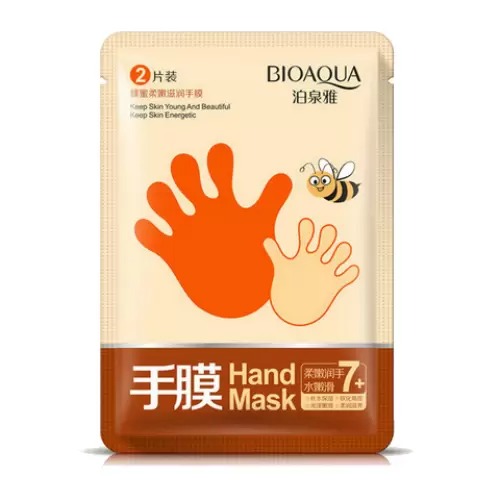 Маска-перчатки для рук Bioaqua медовая 35 г - фото 1
