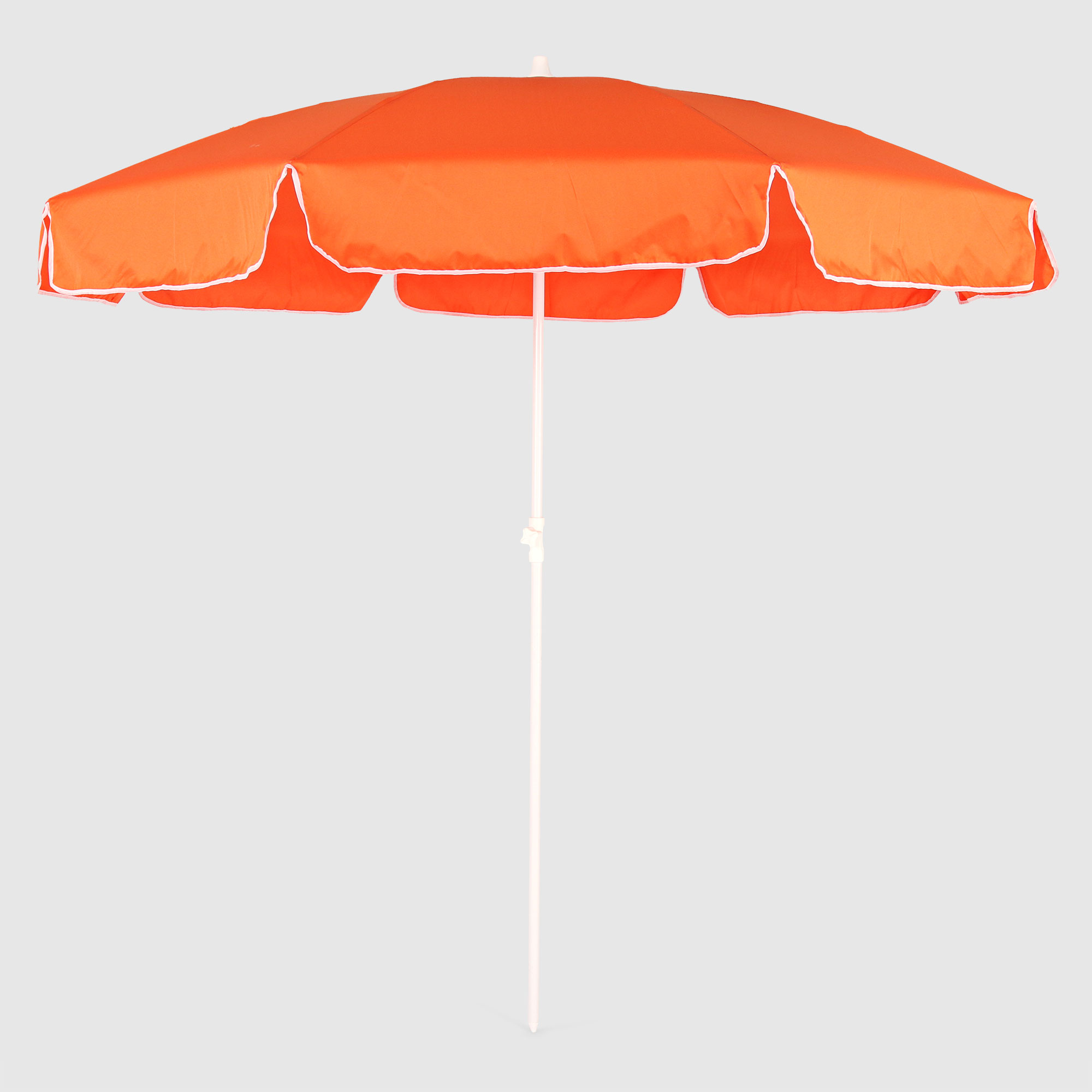 Пляжный зонт ODS оранжевый с белым 200/8 купол зонта стихи