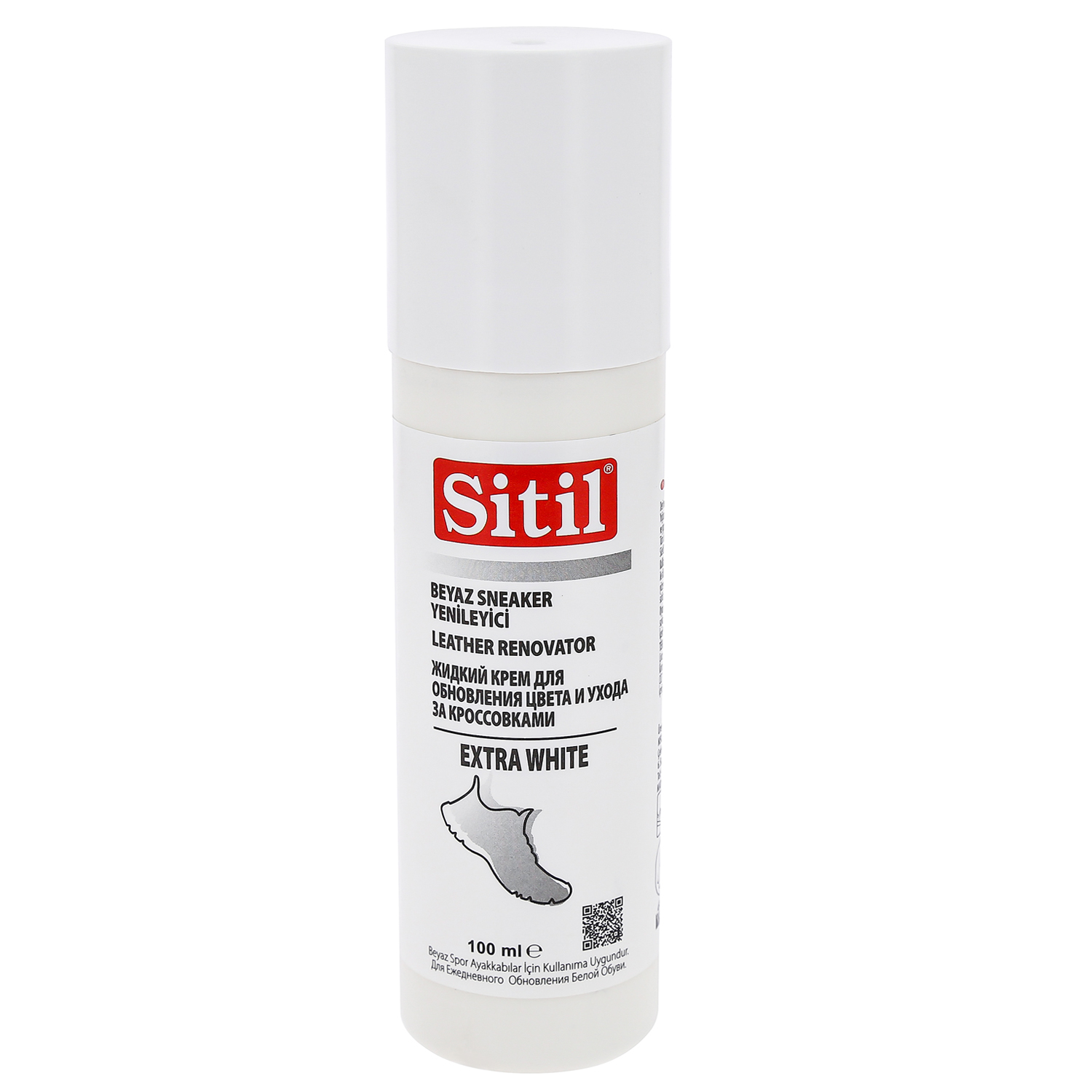 Крем для обуви Sitil для кожи белый 100 мл восстановитель а для гладкой кожи sitil