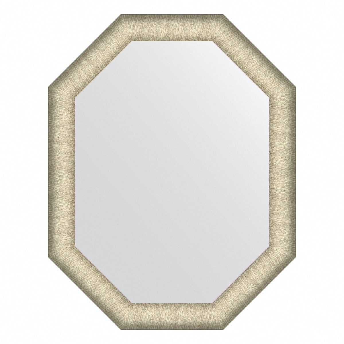 Зеркало в багетной раме Evoform брашированное серебро 59 мм 55х70 см зеркало mixline вестерн 55х70 декор канат 4620001987795