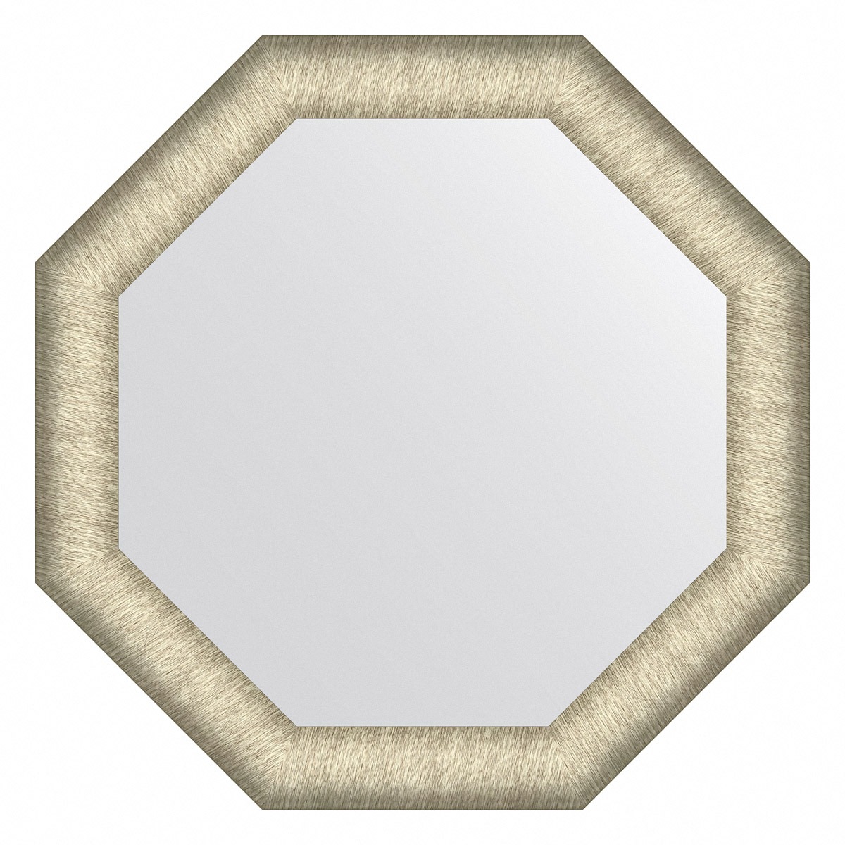 Зеркало в багетной раме Evoform брашированное серебро 59 мм 55х55 см