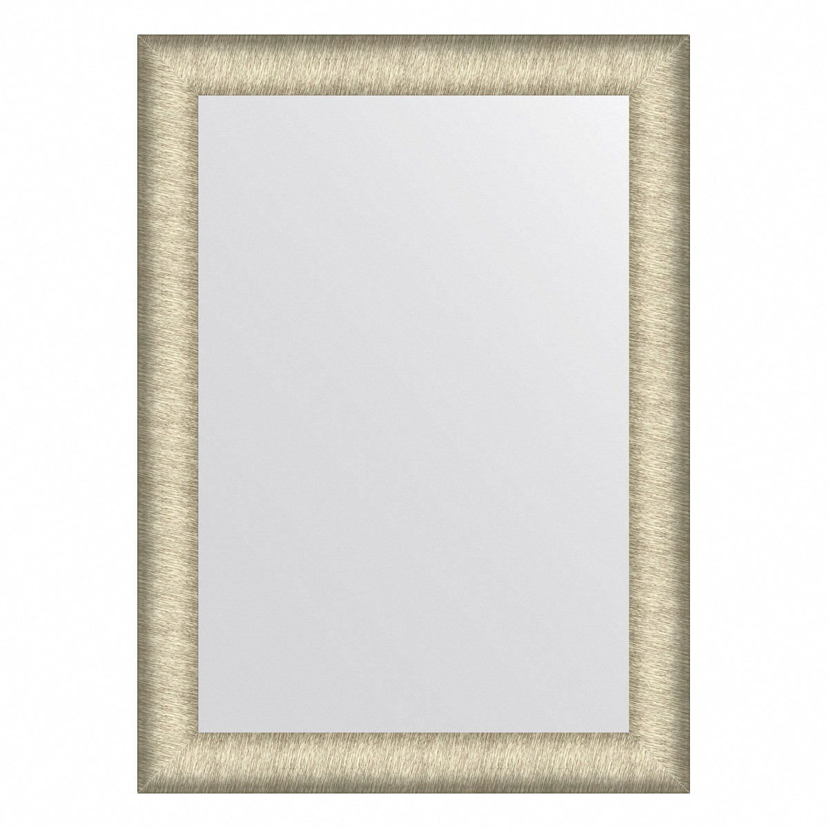 Зеркало в багетной раме Evoform брашированное серебро 59 мм 53х73 см шкаф купе маршал лайт белый зеркало 1500 мм 2400 мм 600 мм