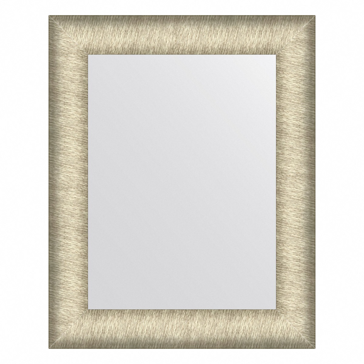 Зеркало в багетной раме Evoform брашированное серебро 59 мм 40х50 см шкаф купе маршал лайт белый зеркало 1500 мм 2400 мм 600 мм