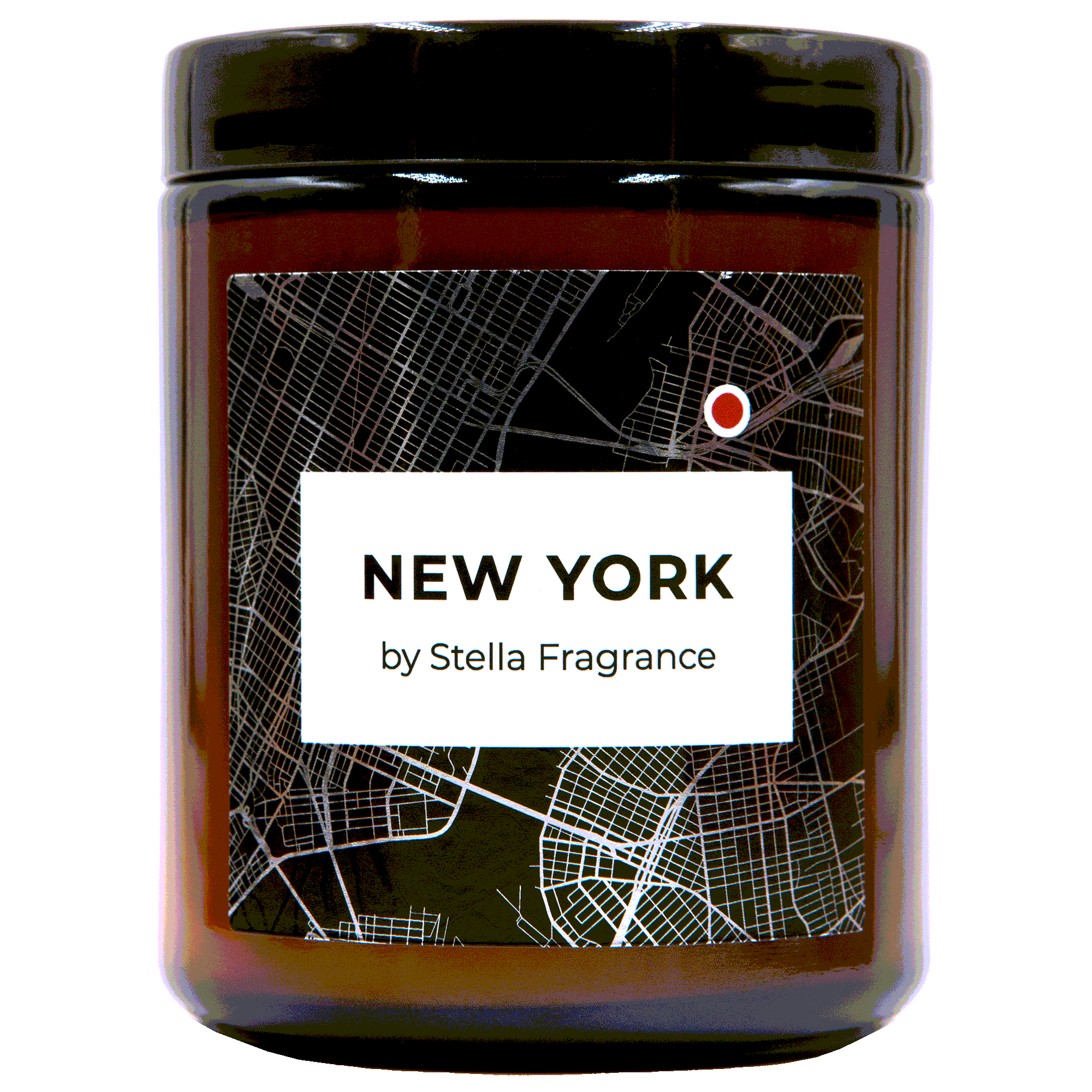 свеча декоративная ароматическая в стакане stella fragrance st macaroon yuzu 50 гр sf0421 Свеча ароматическая Stella Fragrance New York 250 г