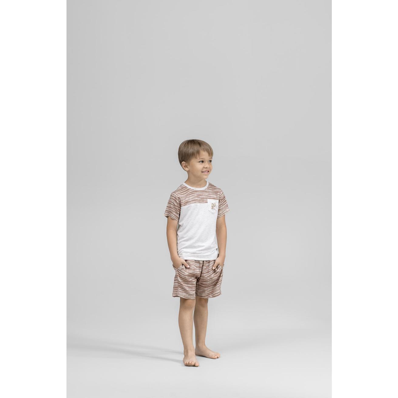 Пижама для мальчиков Kids by togas Сафари бежевый 92-98 см, размер 92-98 см - фото 4