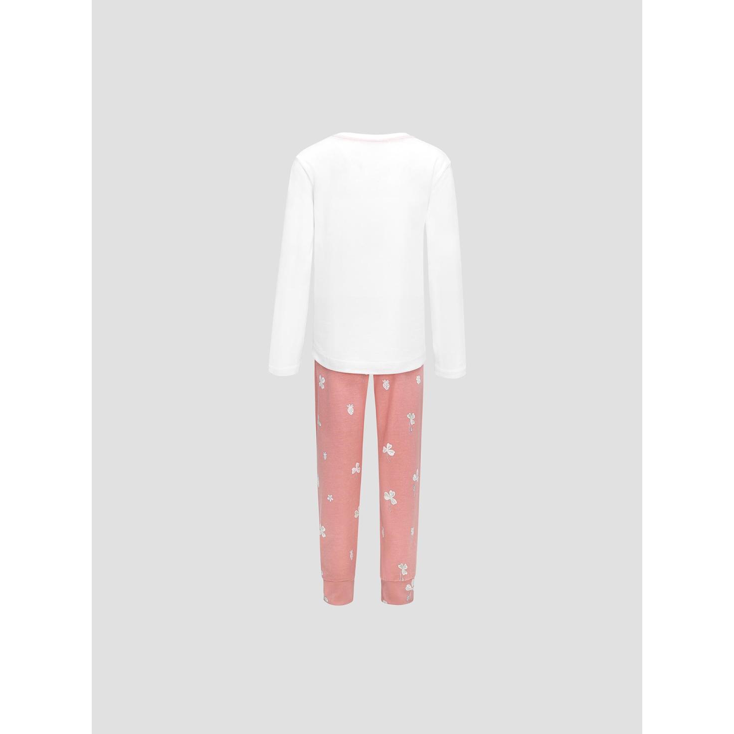 Пижама для девочек Kids by togas Стробби бело-розовый 128-134 см, цвет белый, размер 128-134 см - фото 2