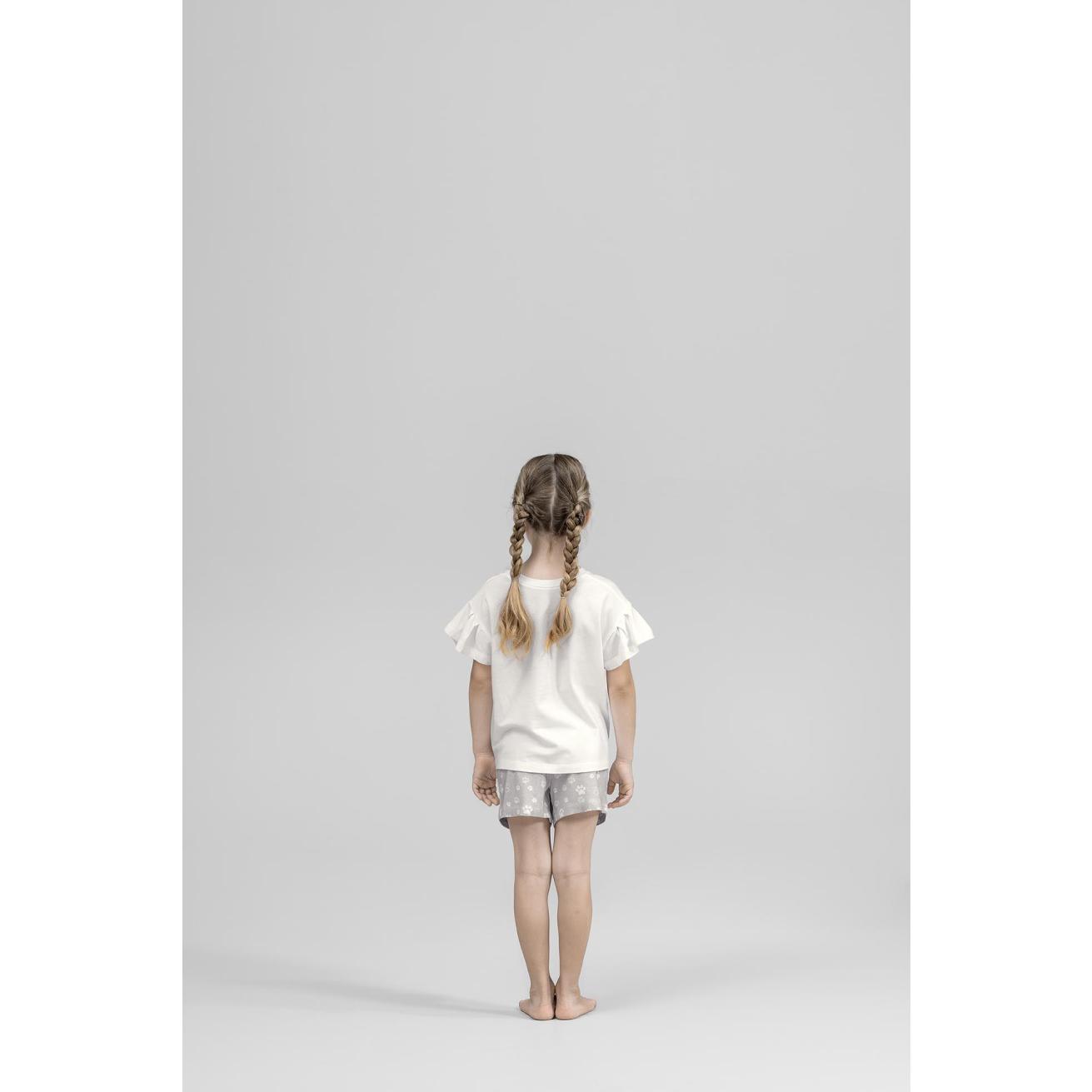 Пижама для девочек Kids by togas Китти бело-серая 92-98 см, цвет белый, размер 92-98 см - фото 5