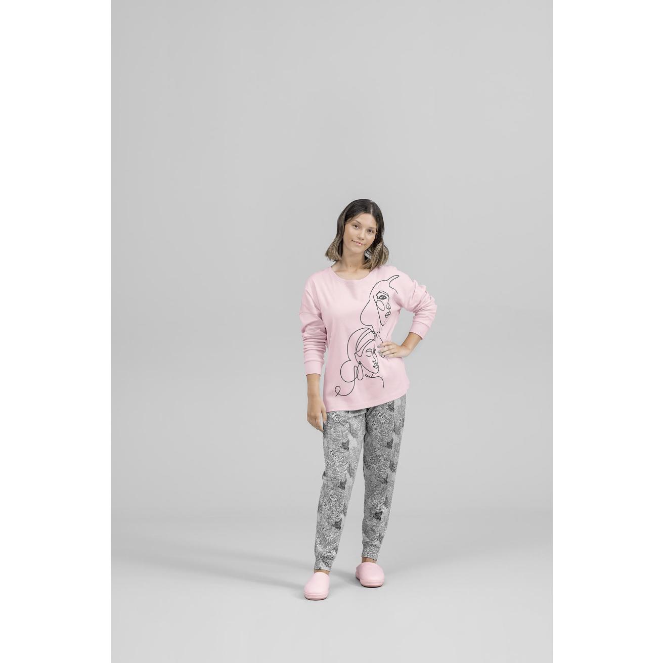 Пижама для девочек Togas Teens Кэрри розово-серая 152 см, цвет розовый, размер 152 см - фото 5
