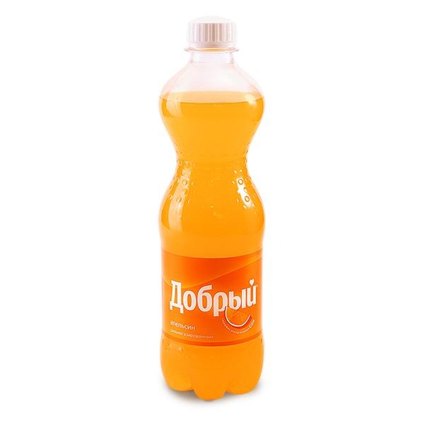 Напиток сильногазированный Добрый Апельсин с витамином C, 500 мл энергетический напиток gorilla апельсин 0 45 литра ж б 24 шт в уп