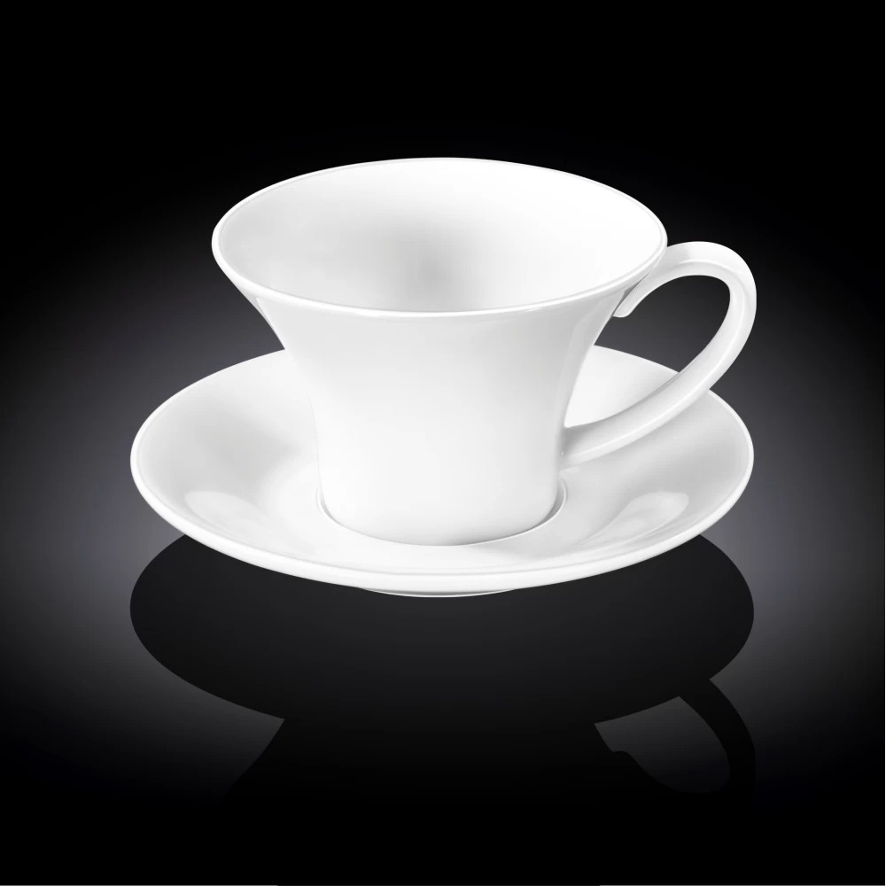 Набор Wilmax чайная чашка & блюдце 430 мл, цвет белый - фото 2