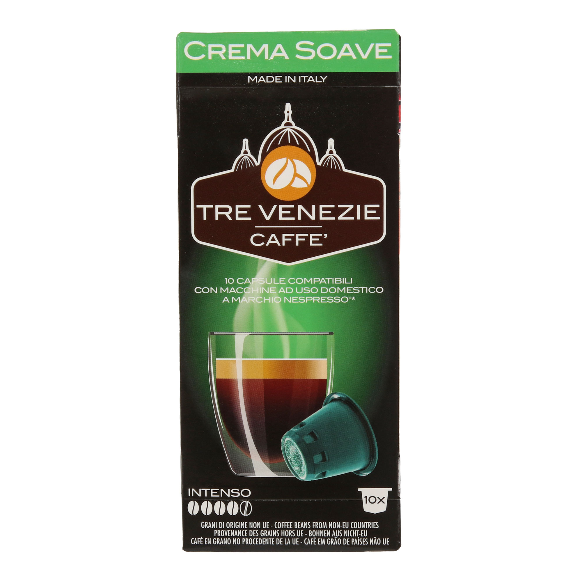 Кофе в капсулах Tre Venezie Caffe Crema Soave, 10 шт кофе в капсулах caffe vergnano без кофеина 10 шт х 5 г