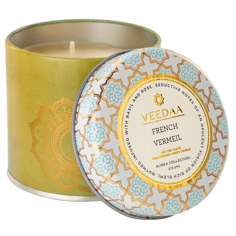 Свеча в жестяной банке Veedaa French Vermeil (8906136680067) свеча veedaa velvet vanille