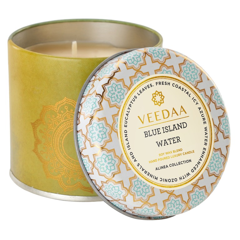 Свеча в жестяной банке Veedaa Blue Island Water (8906136680104) свеча veedaa velvet vanille