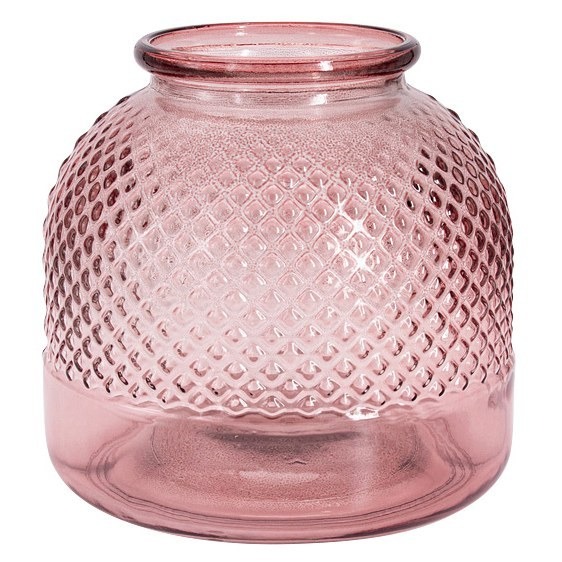 Ваза San Miguel Diamante розовая 24 см ваза для цветов свадебная