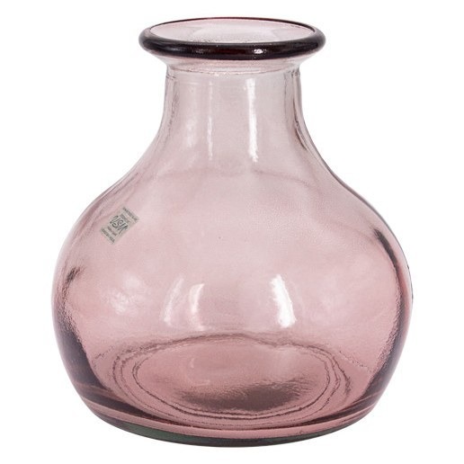 Ваза San Miguel Peach cream розовая 21 см ваза glasar с птичкой 26х21х38 см розовая