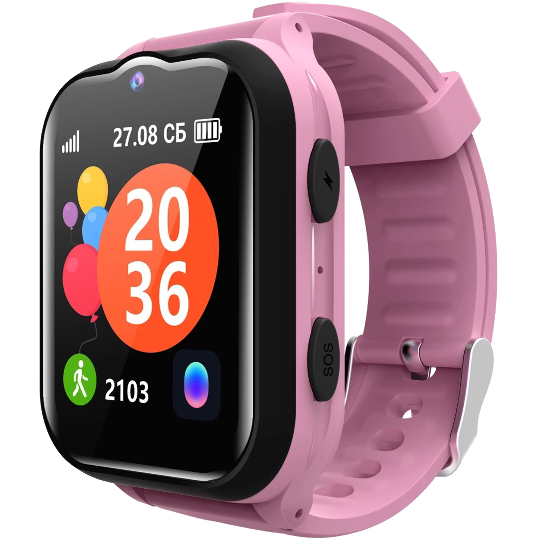 Детские смарт-часы GEOZON Superstar Pink детские часы с gps поиском geozon geo aqua pink