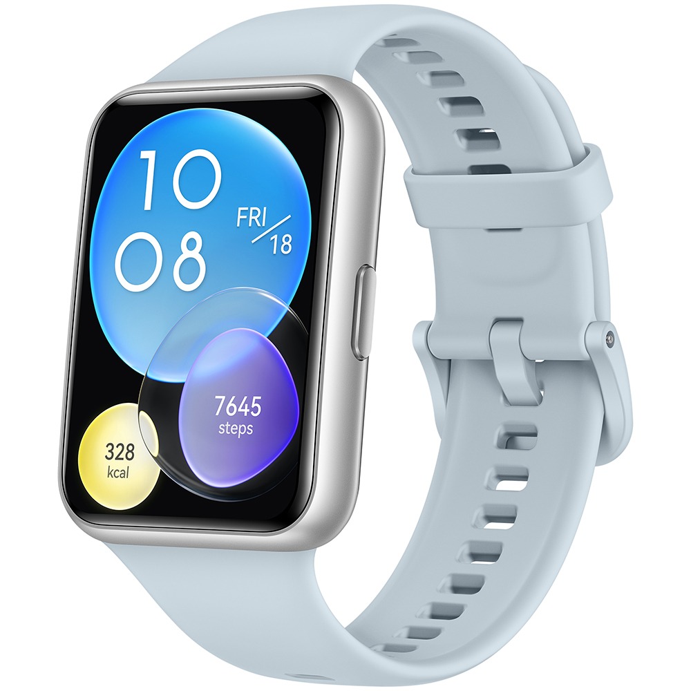 Смарт-часы Huawei Watch Fit 2 серо-голубой умные часы huawei watch buds saga b19t black