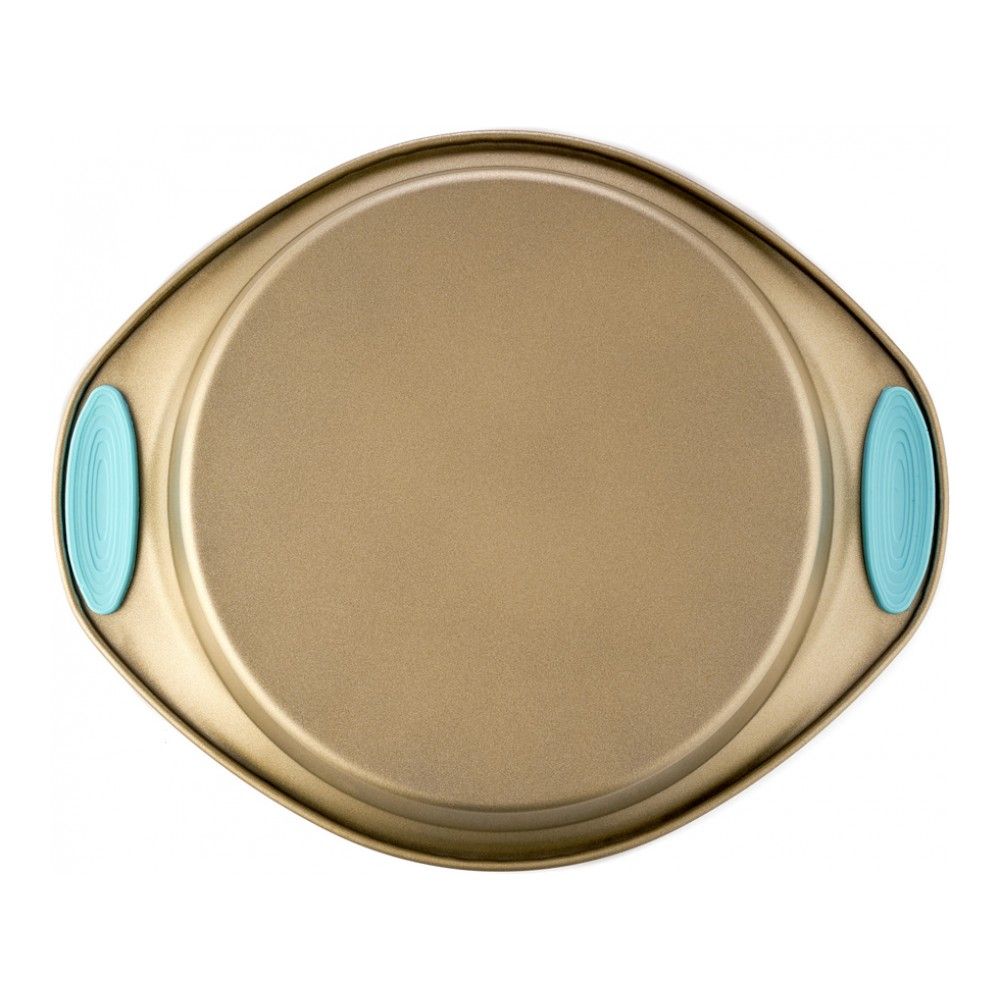 Круглая форма для выпечки Walmer Crown с ручками 31*25.5*5 см, цвет золотой - фото 3