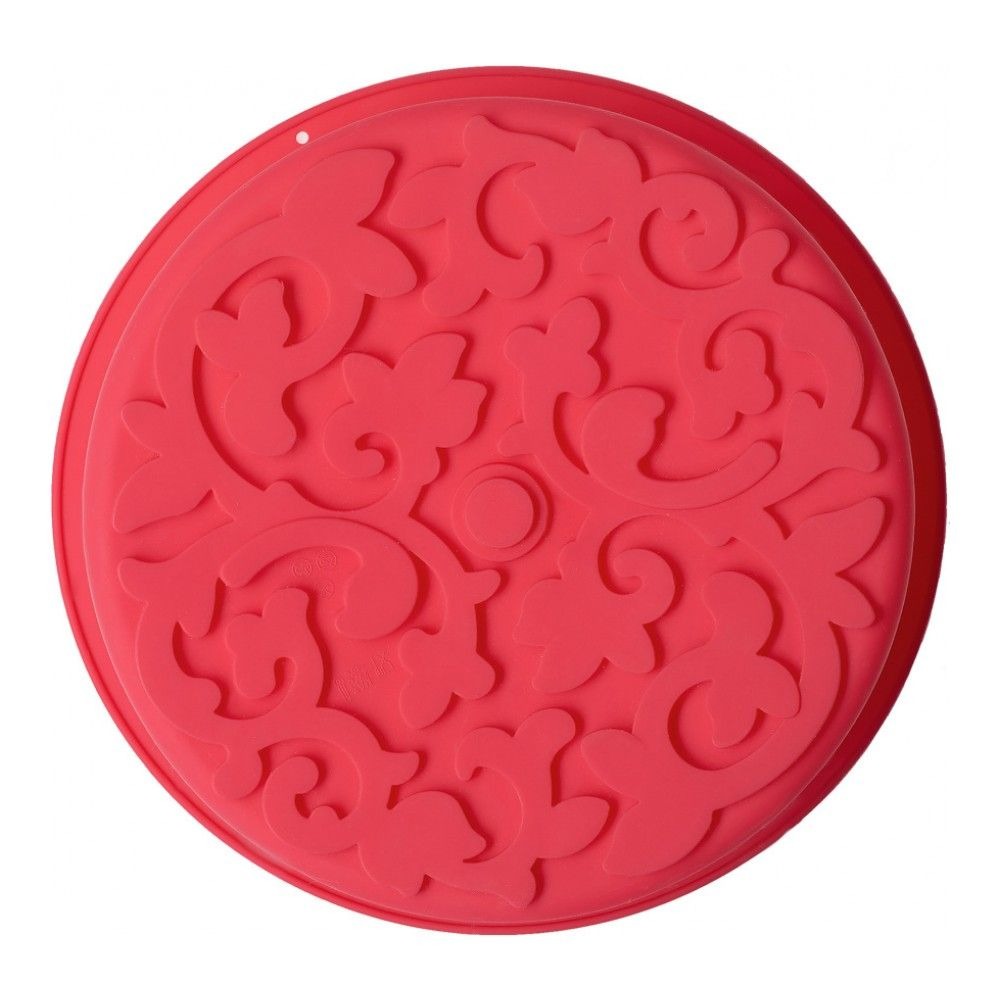 Форма силиконовая для выпечки Walmer Classic красная круглая, цвет красный - фото 2