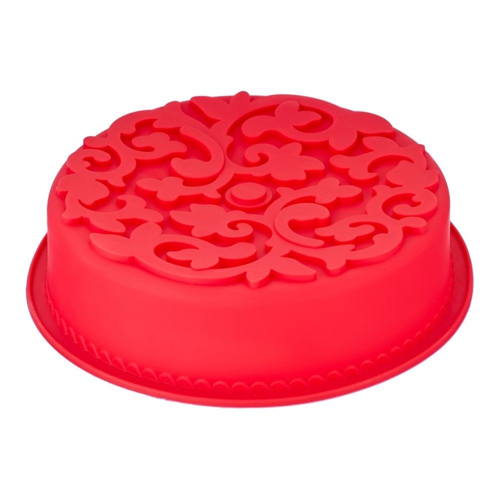 Форма силиконовая для выпечки Walmer Classic красная круглая, цвет красный - фото 3