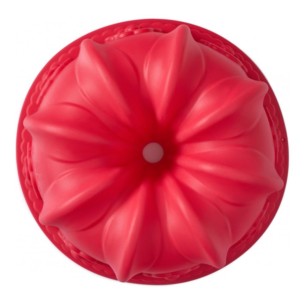 Форма силиконовая для выпечки Walmer Delicious 22 см красная круглая, цвет красный - фото 1