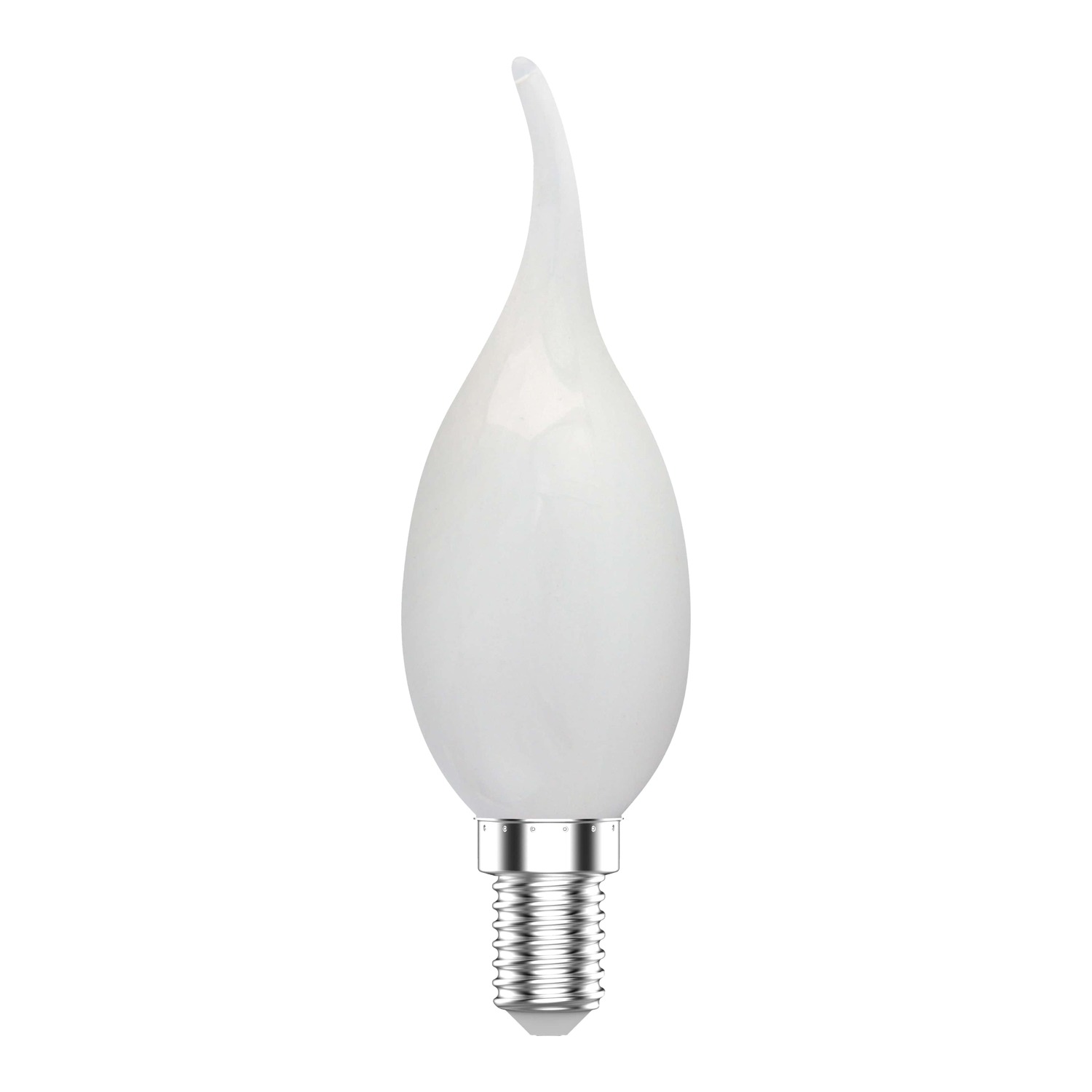 Лампа Gauss Basic Filament Свеча на ветру 6,5W 480lm 2700К Е14 milky LED 1/10/50 лампа светодиодная филаментная rev tc37 e27 5w 2700k deco premium свеча на ветру 32426 3
