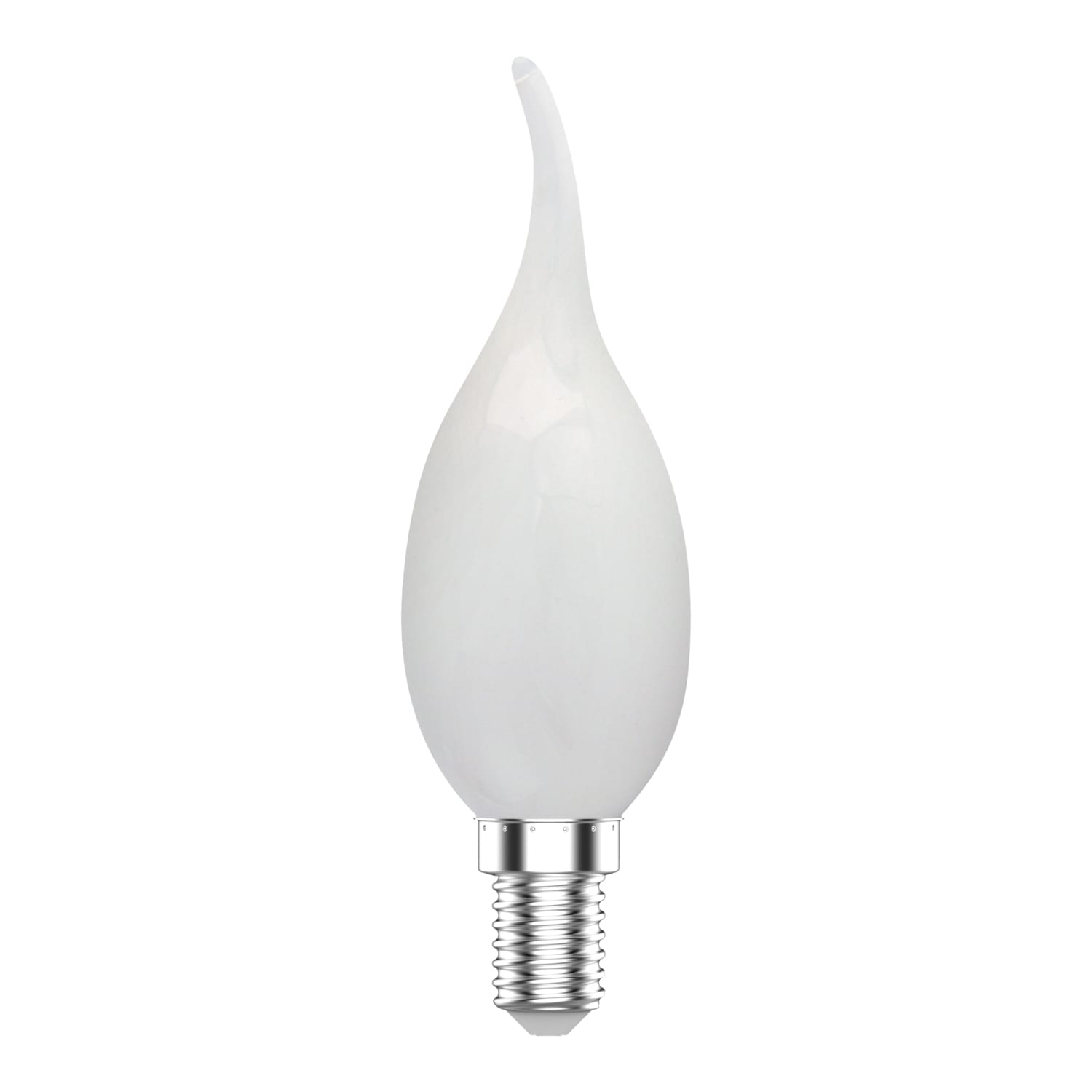 Лампа Gauss Basic Filament Свеча на ветру 4,5W 400lm 4100К Е14 milky LED 1/10/50 лампа светодиодная филаментная rev tc37 e27 5w 2700k deco premium свеча на ветру 32426 3