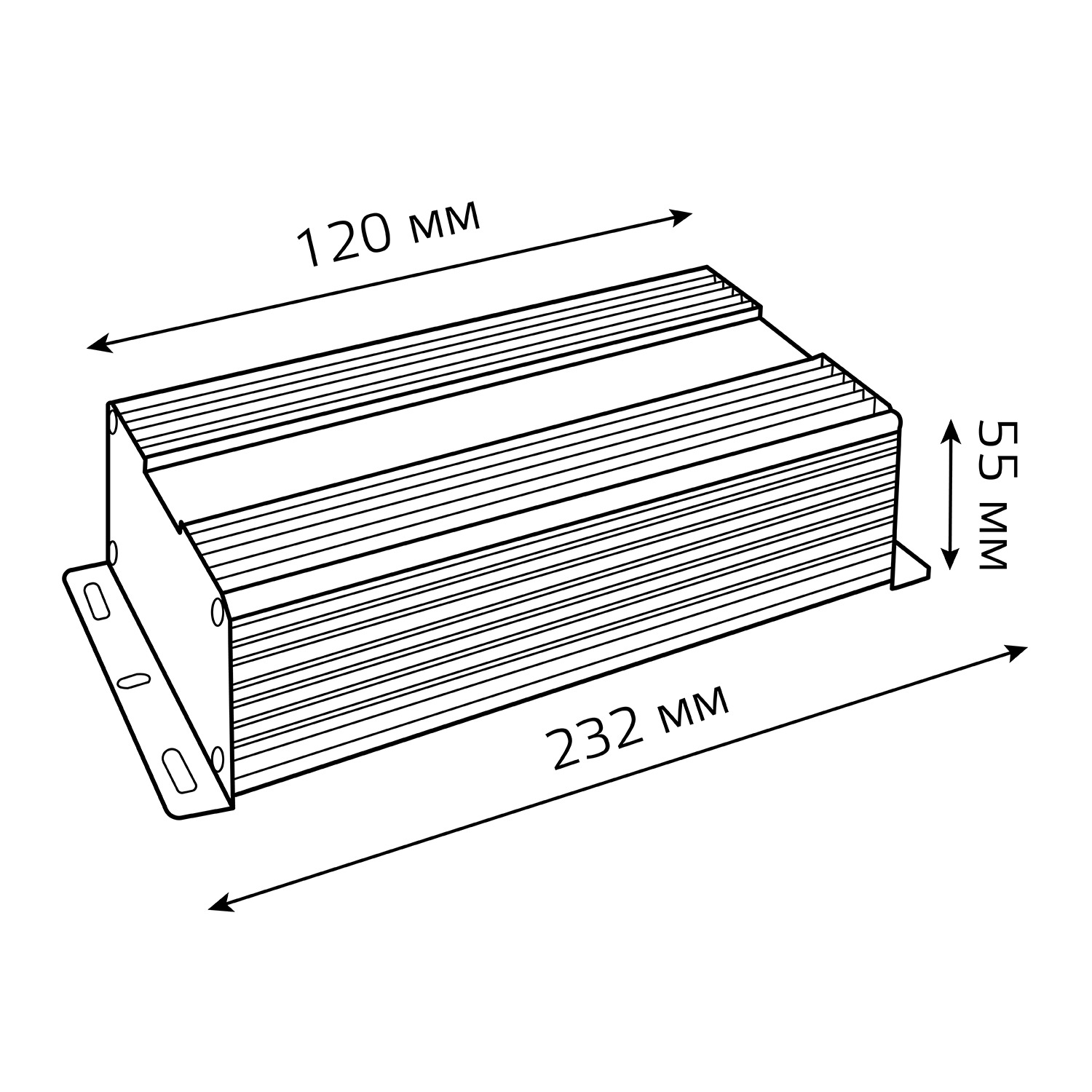 Блок питания Gauss 200W 12V IP66 1/5 Вид№5