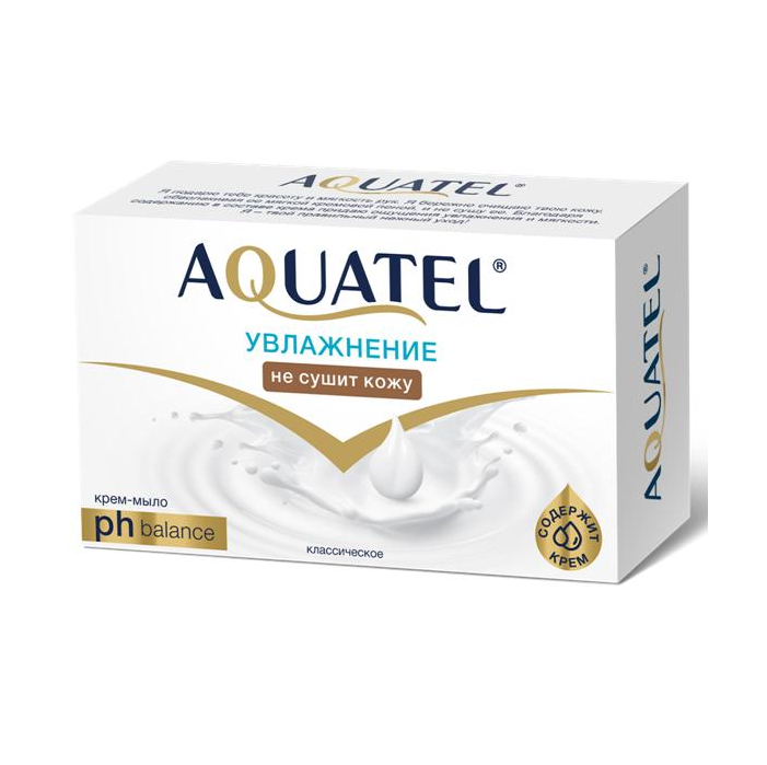 Крем-мыло aquatel классическое 90 гр крем для тела и рук комфортный с эфирными маслами 300г
