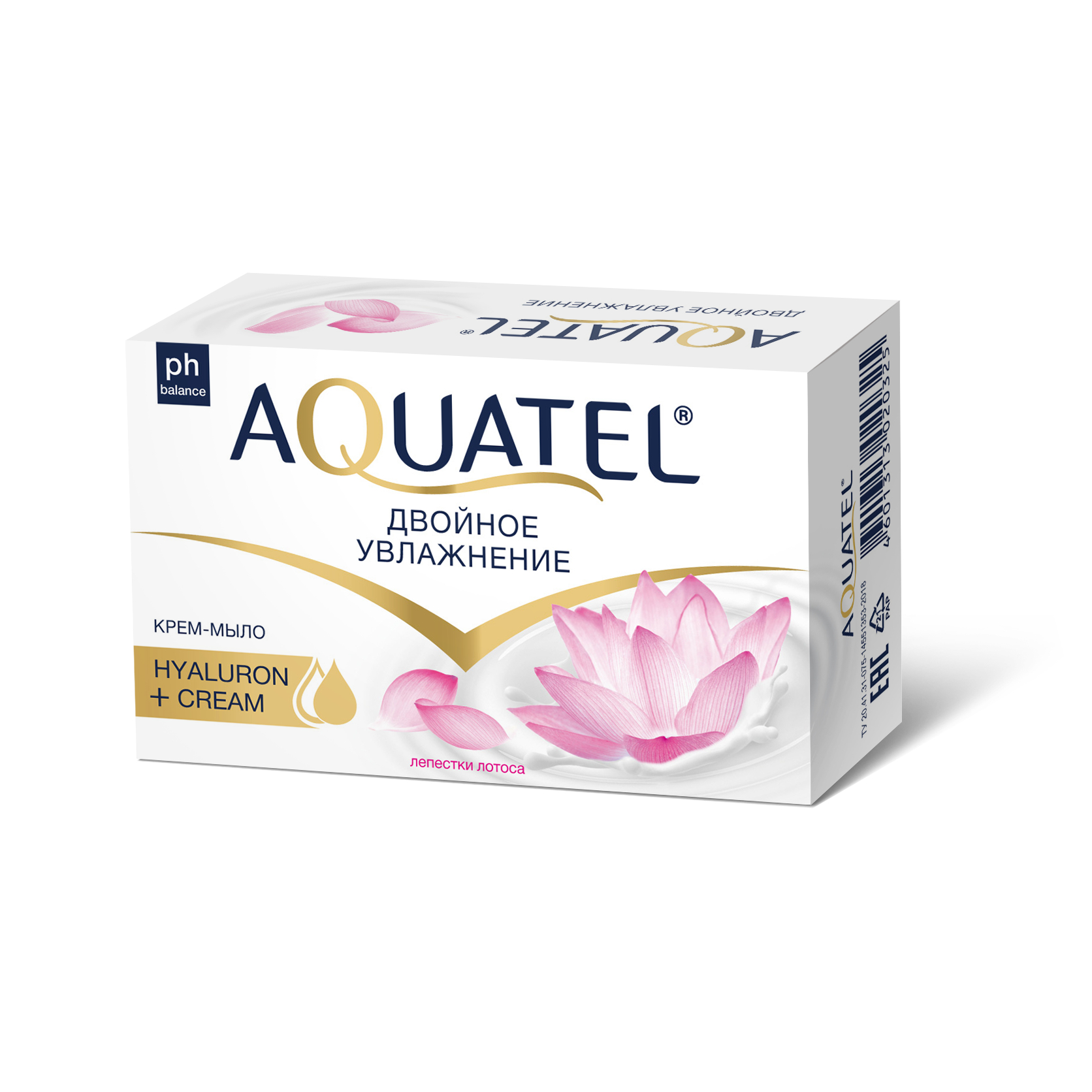 Крем-мыло твердое Aquatel лепестки лотоса 90гр цена и фото