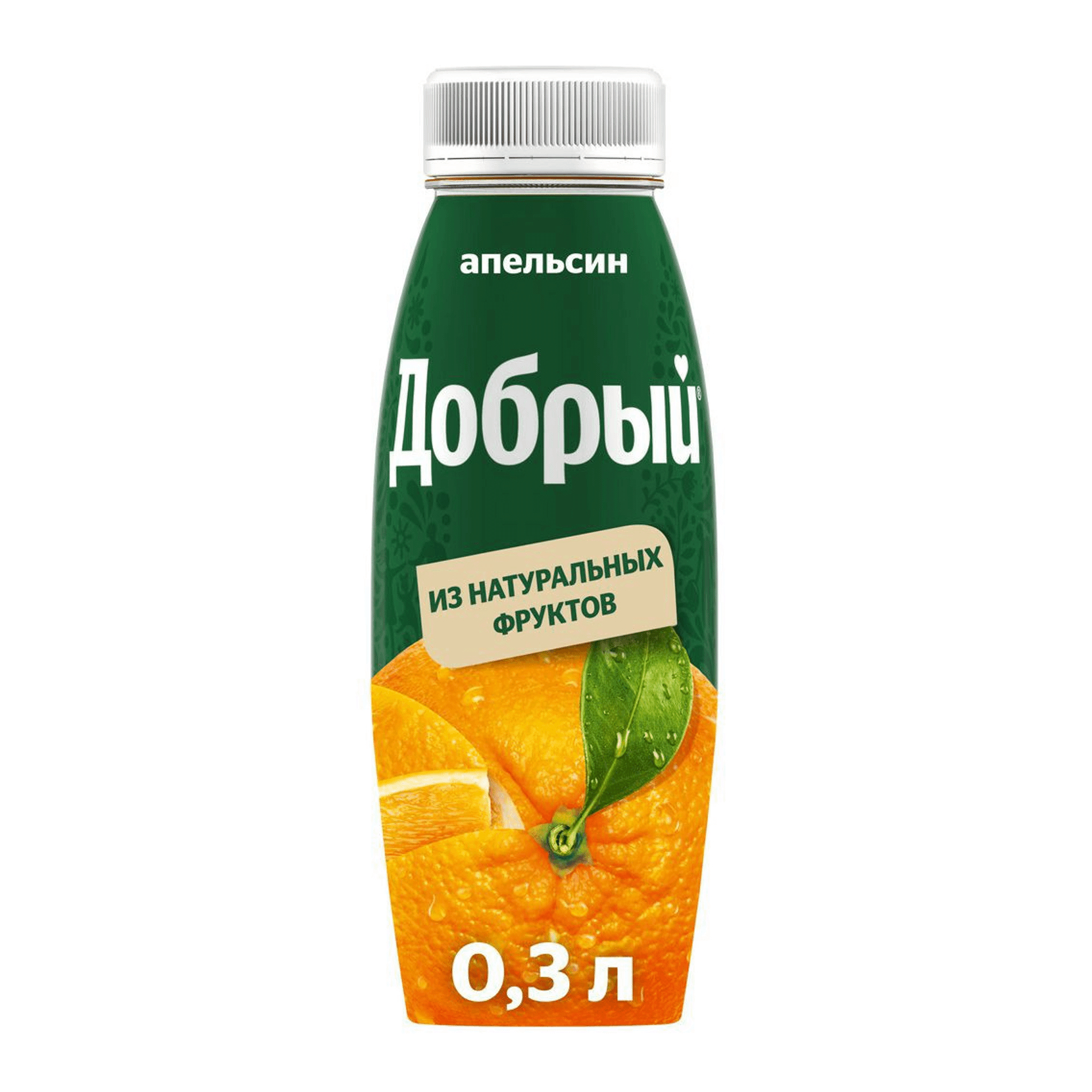 Нектар Добрый Апельсин, 0,3 л нектар добрый груша 1 литр
