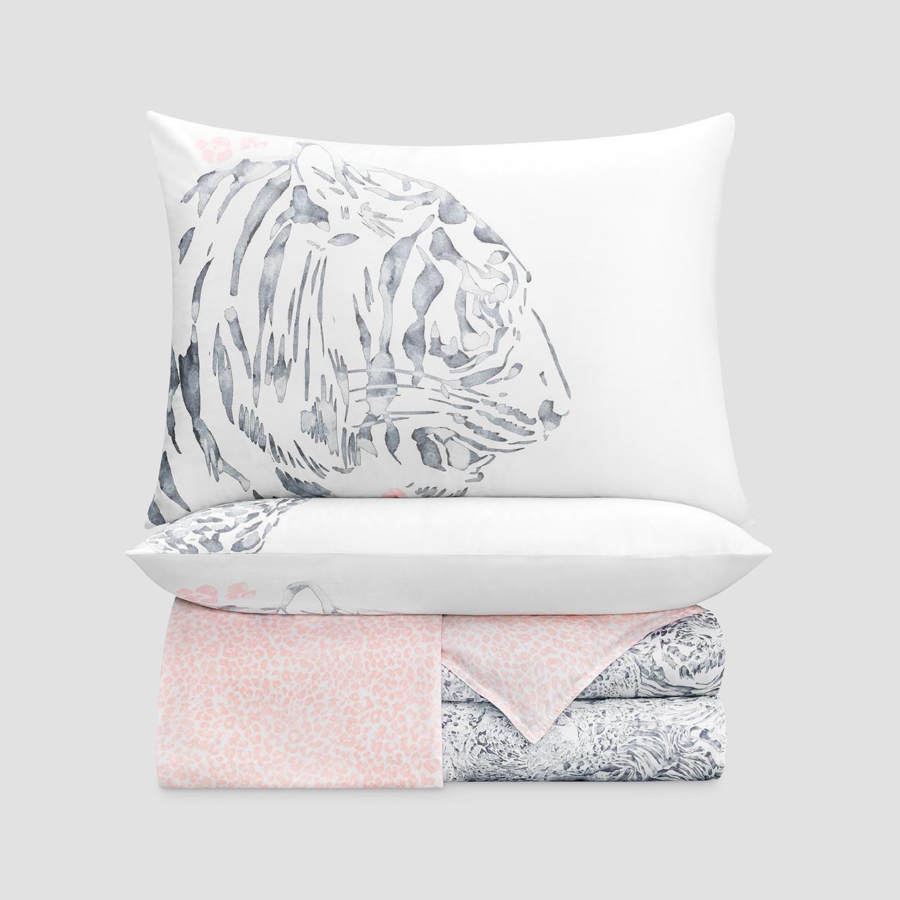 Комплект постельного белья Togas Джина серый с розовым Полуторный, цвет розовый, размер Полуторный - фото 3