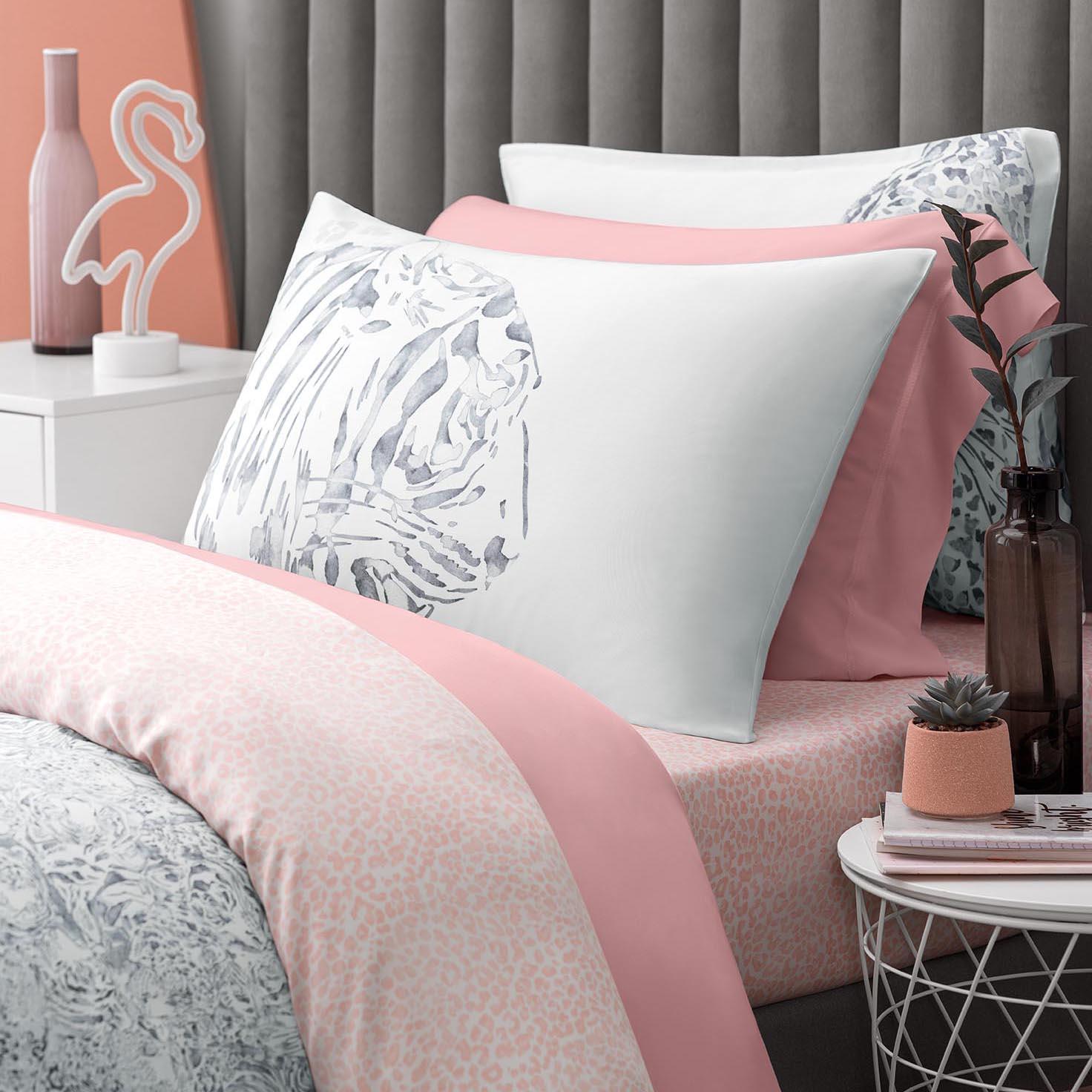 Комплект постельного белья Togas Джина серый с розовым Полуторный, цвет розовый, размер Полуторный - фото 5