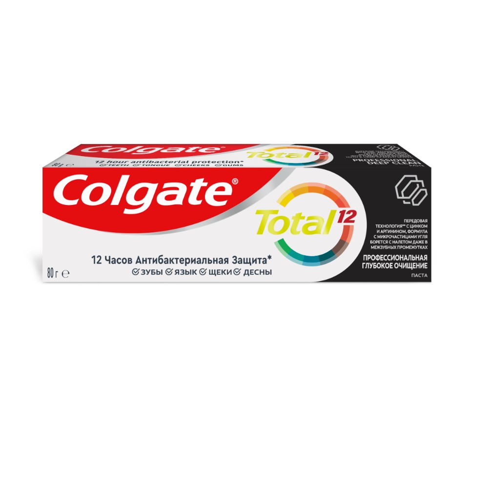 Зубная паста Colgate Total профессиональная глубокая чистка 80 г - фото 3