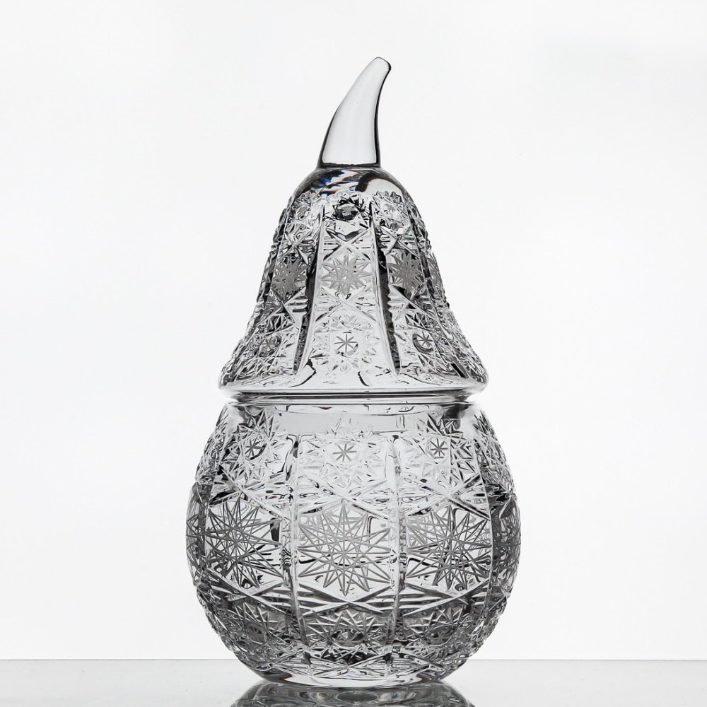 Ваза-груша Неман с крышкой 1100/18 9,4х22 см ваза с крышкой glasar 16x16x36см