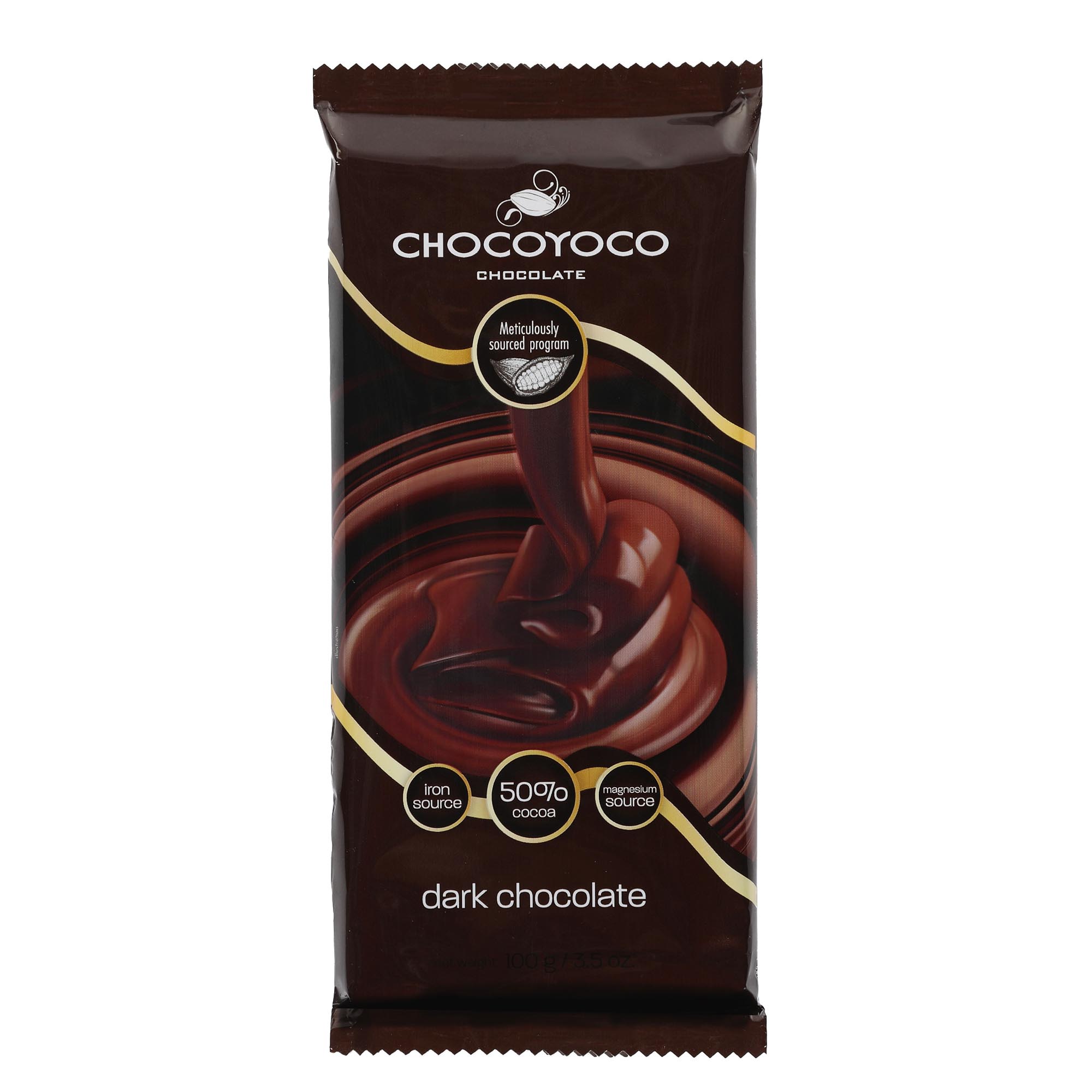 Шоколад темный Chocomoco 50% какао 100 г шоколад rioba порционный темный 47 4% какао 800 гр