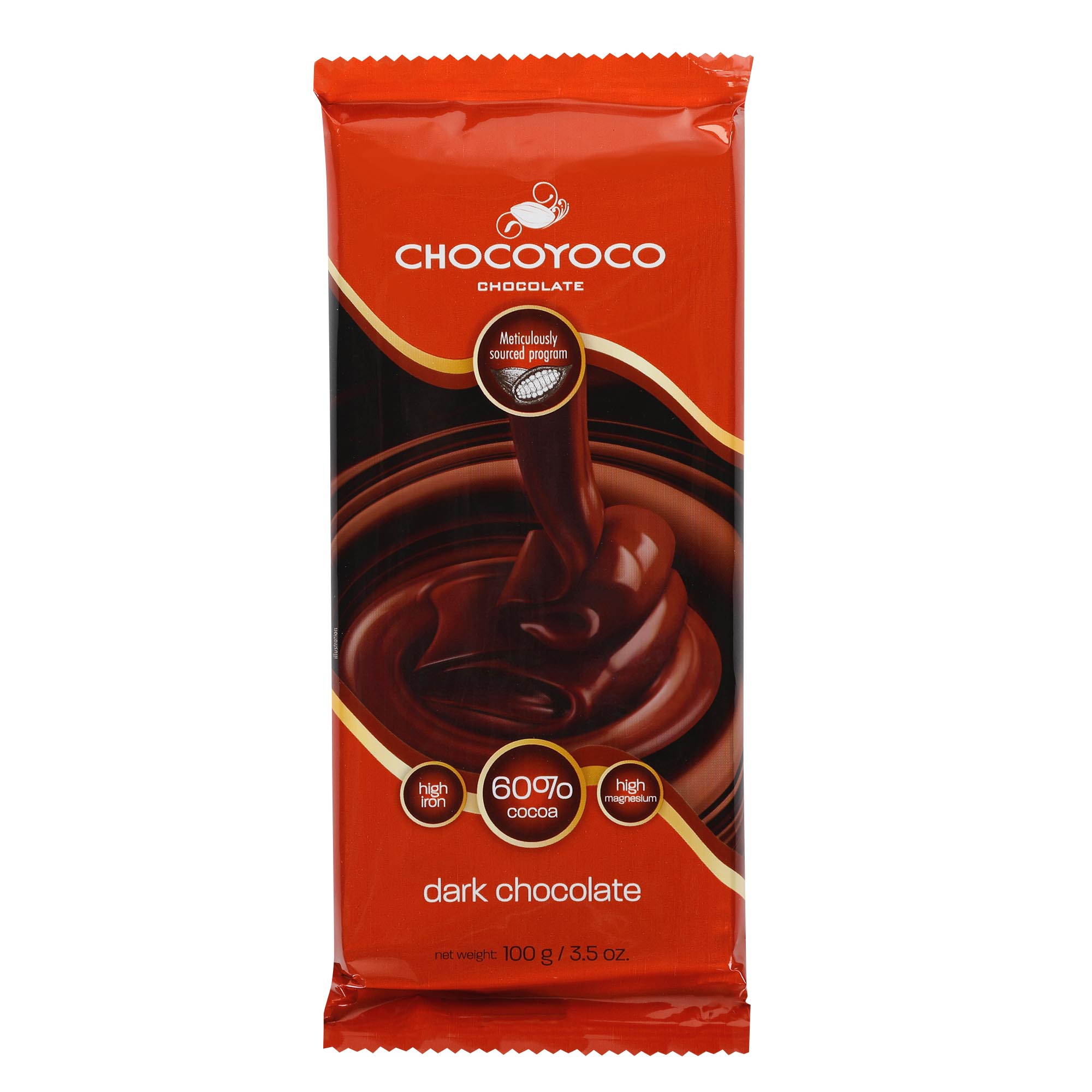 Шоколад горький Chocomoco 60% какао 100 г подушка на стул правила кухни горький шоколад р 35х38