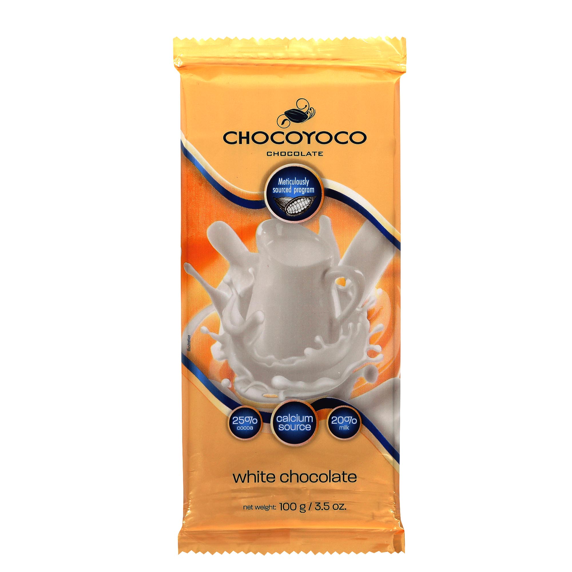 Шоколад белый Chocomoco 100 г горячий шоколад diemme белый 500 г
