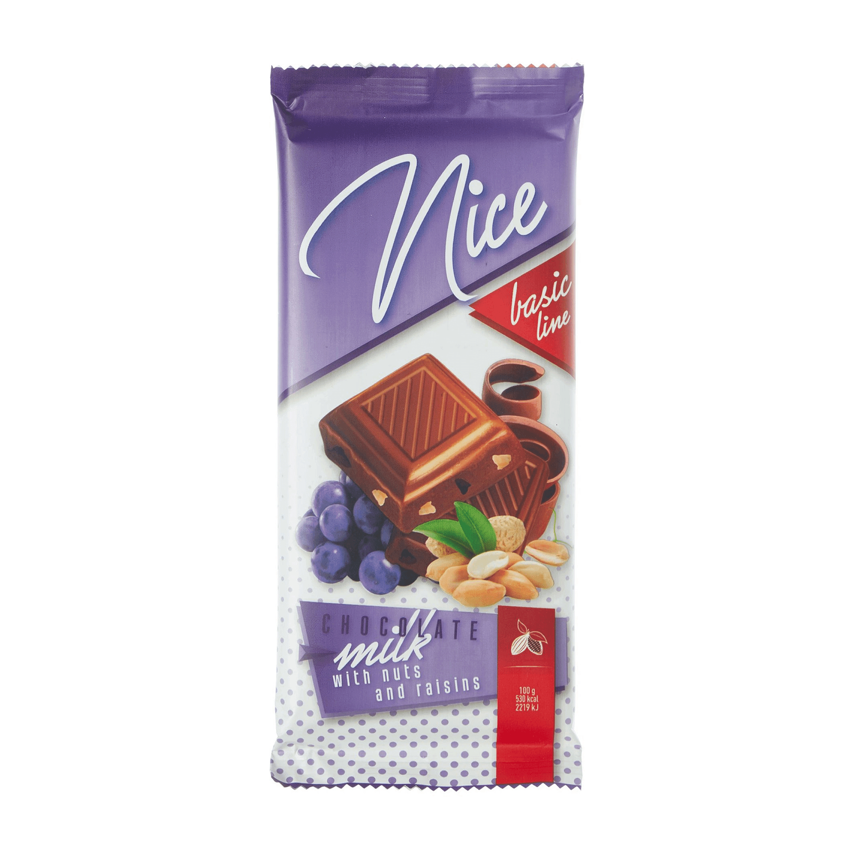 Шоколад молочный Chocomoco Nice арахис и изюм 80 г арахис орехи и сухофрукты в шоколаде кг