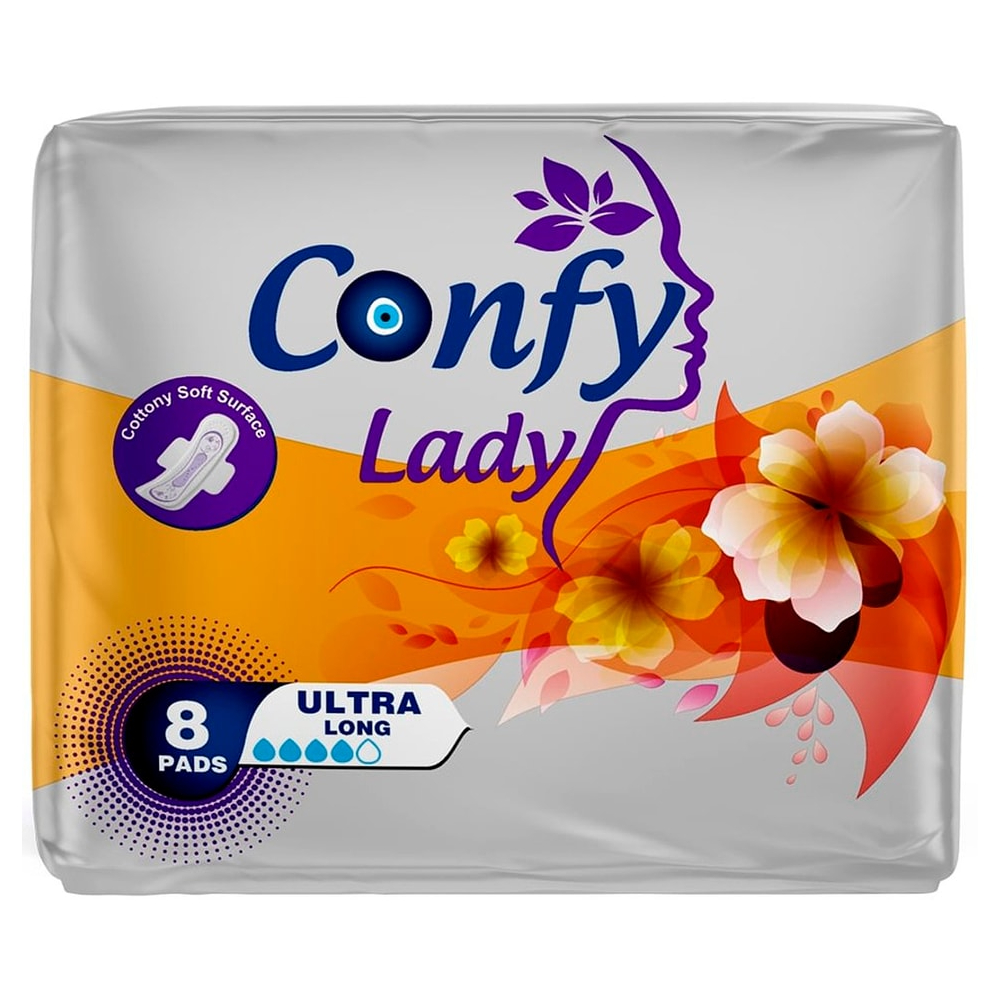 прокладки confy lady гигиенические женские maxi normal 10 шт Прокладки Confy Lady гигиенические женские Ultra Long 8 шт