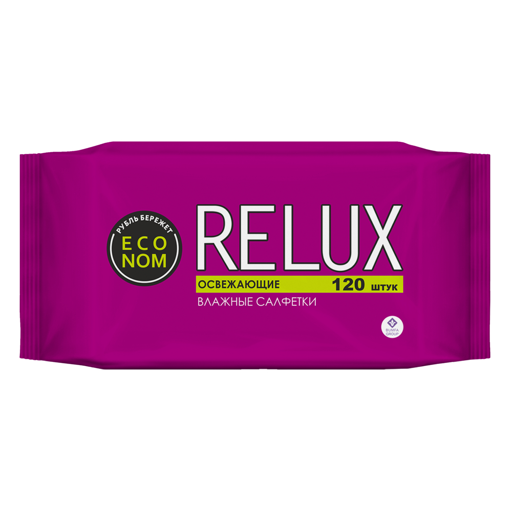 Влажные салфетки Relux освежающие, 120 шт, цвет фиолетовый - фото 1